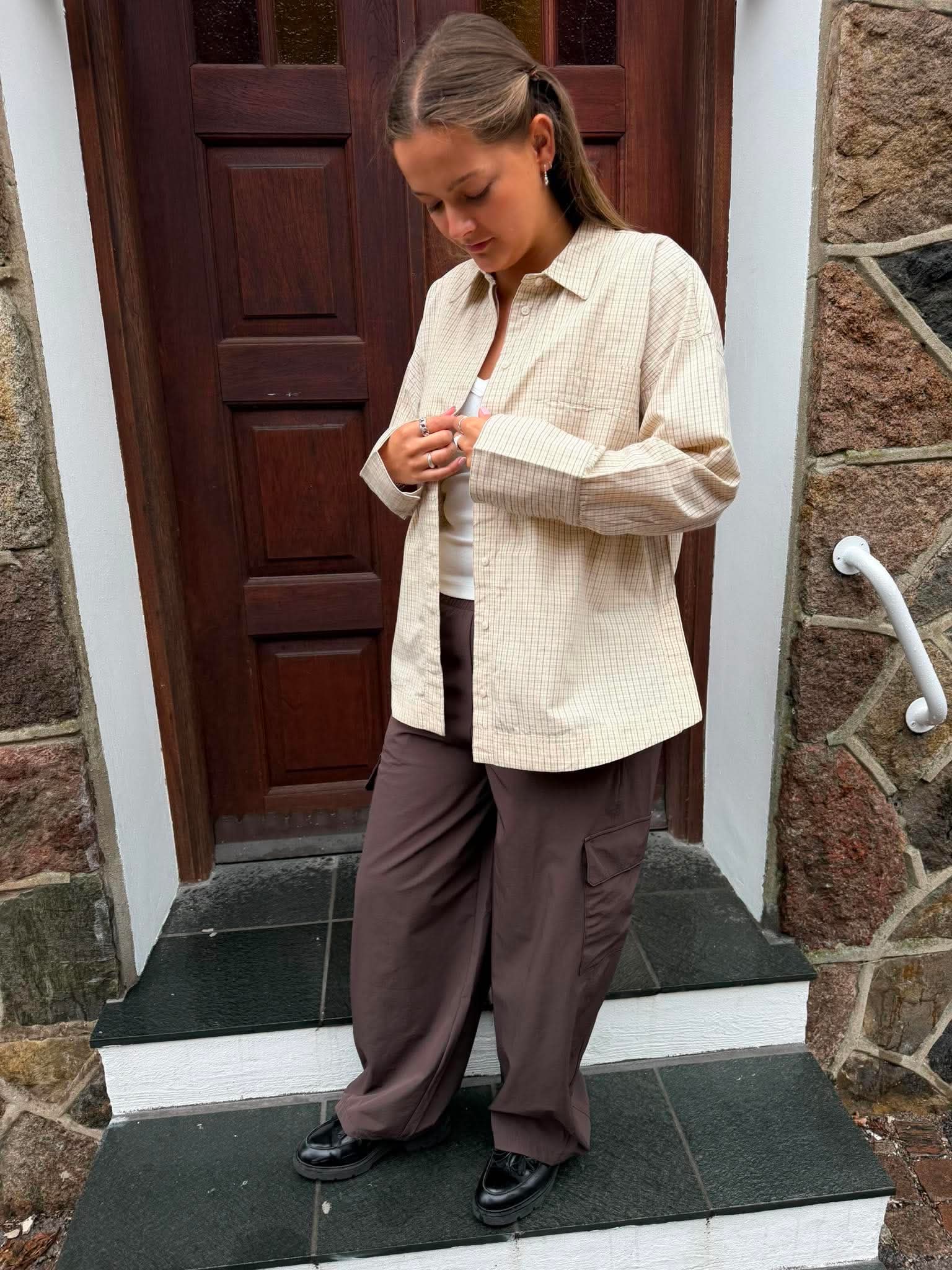 NMKIRBY Cargo Trousers - Chocolate Brown